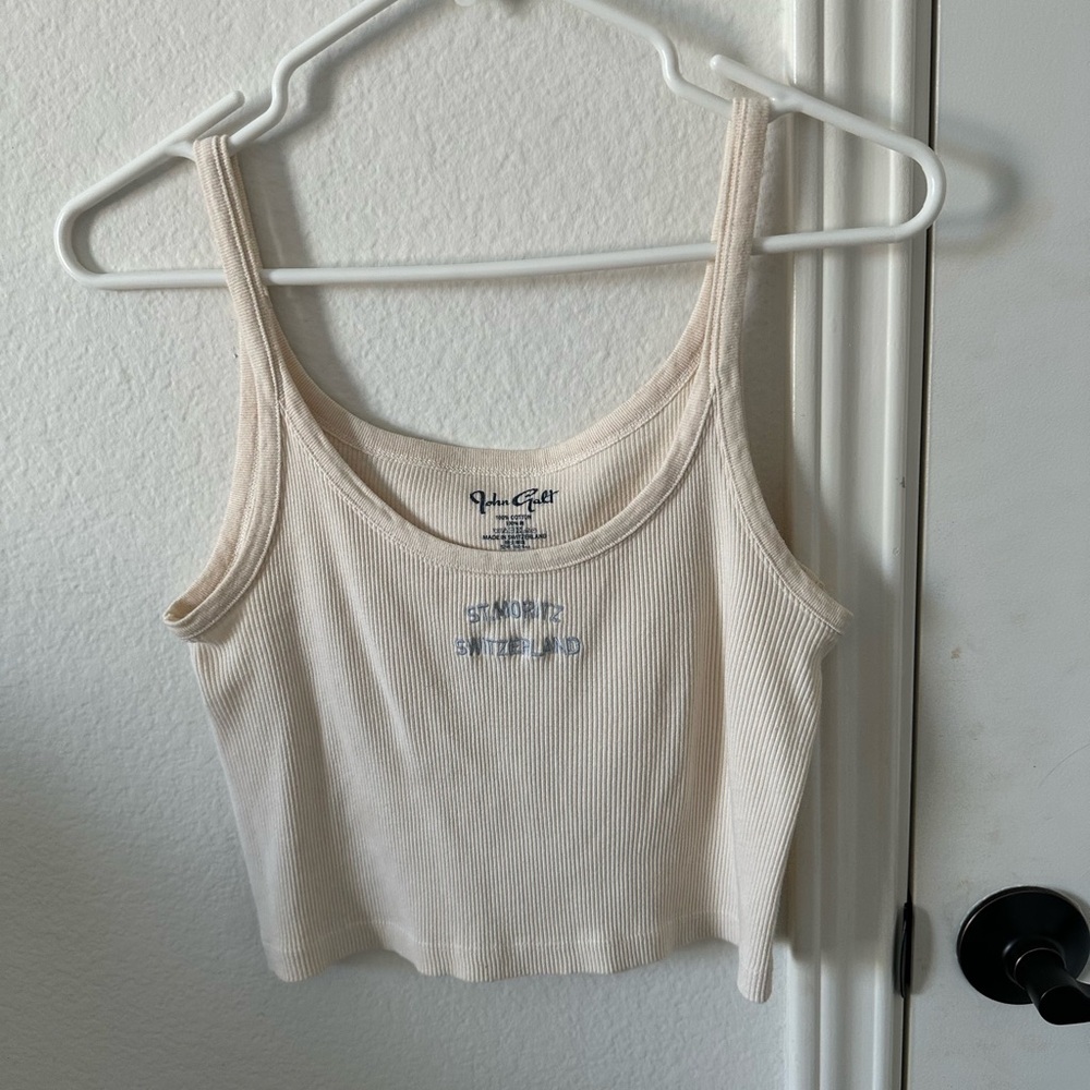 Brandy Melville cream st moritz tank top